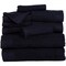 Hastings Home Hastings Home Ribbed 100 Percent Cotton 10 Piece Towel Set - Black 118225KYG - alternate 2